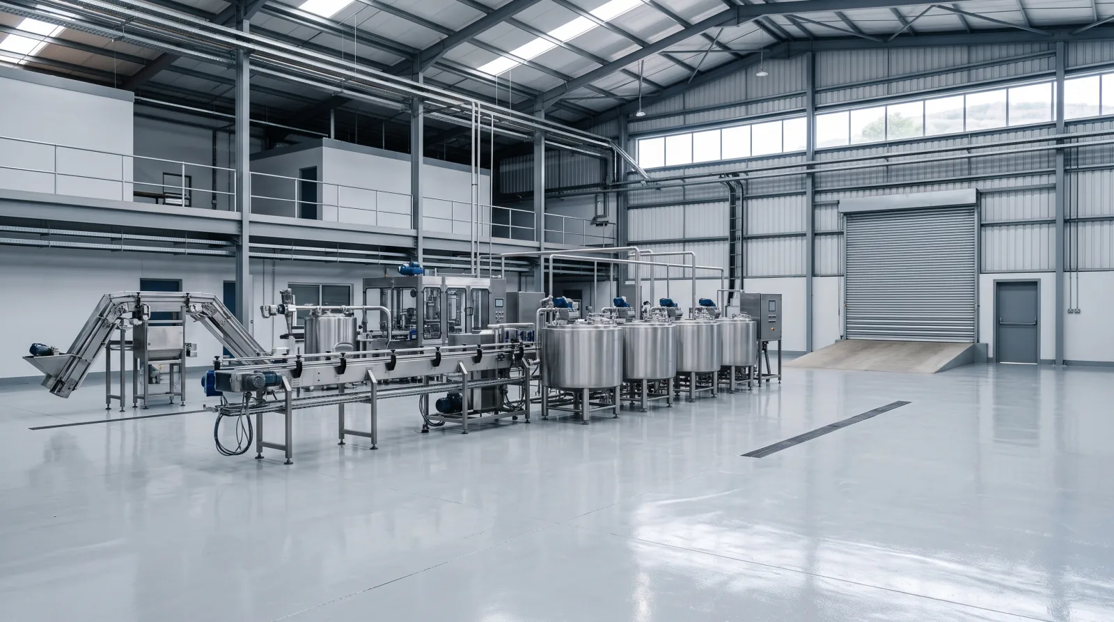 A food manufacturing floor