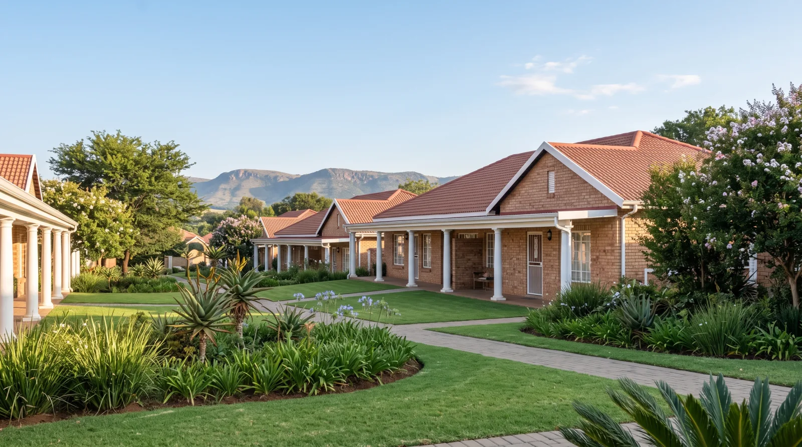 A retirement village garden
